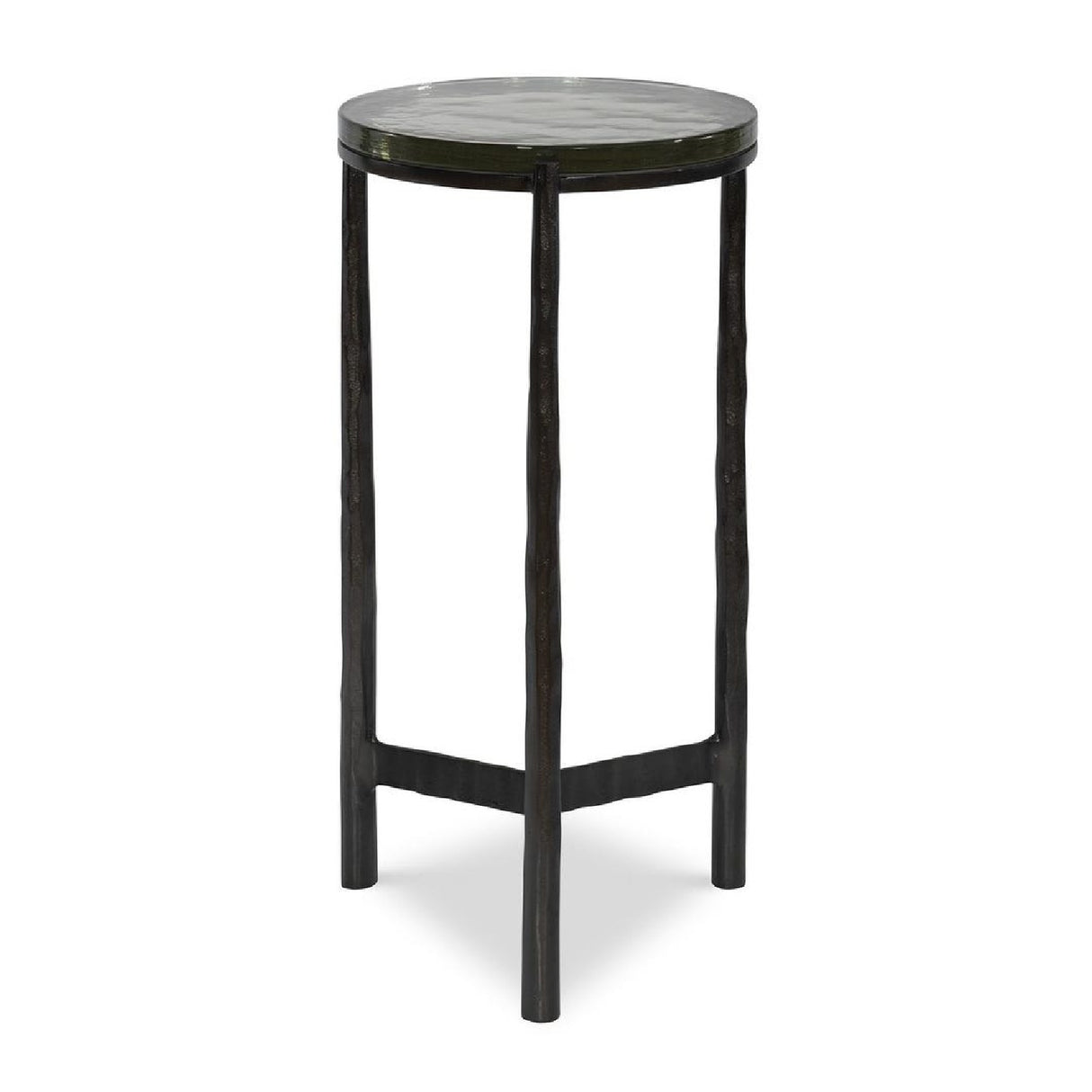 Round Glass Indoor/Outdoor Accent Table | Oroa.com