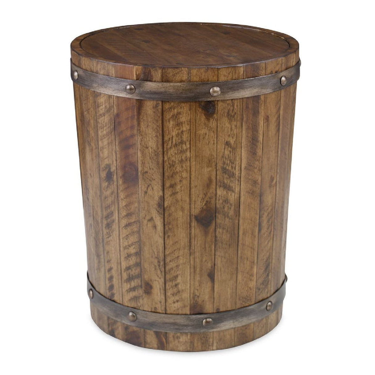Rustic Acacia Wood Side Table by Uttermost Ceylon
