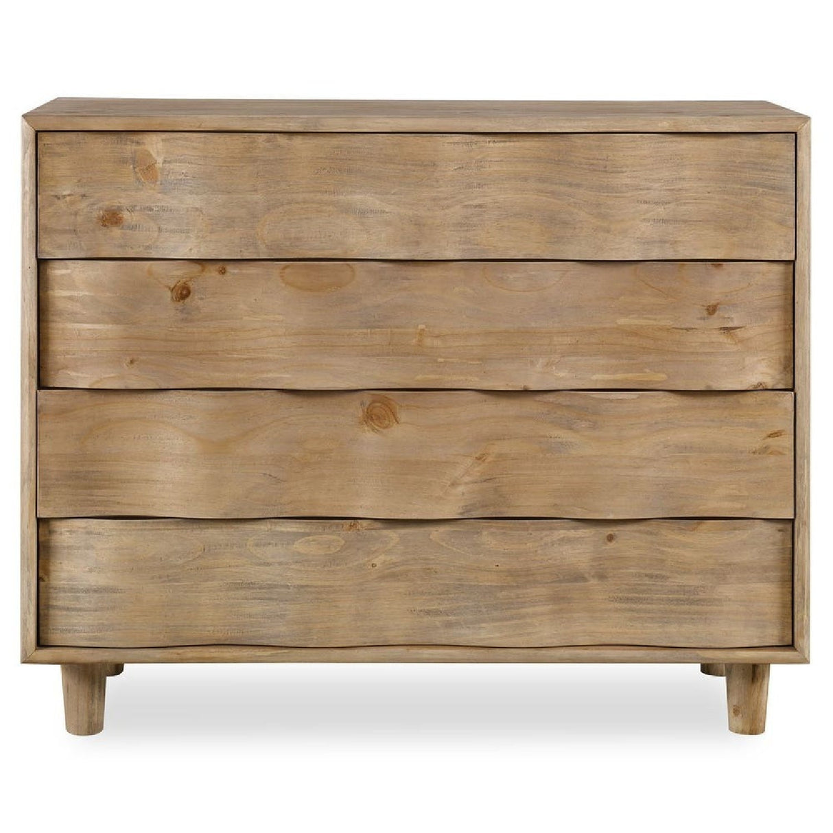 Pine Wood 4-Drawer Accent Chest by Uttermost Crawford