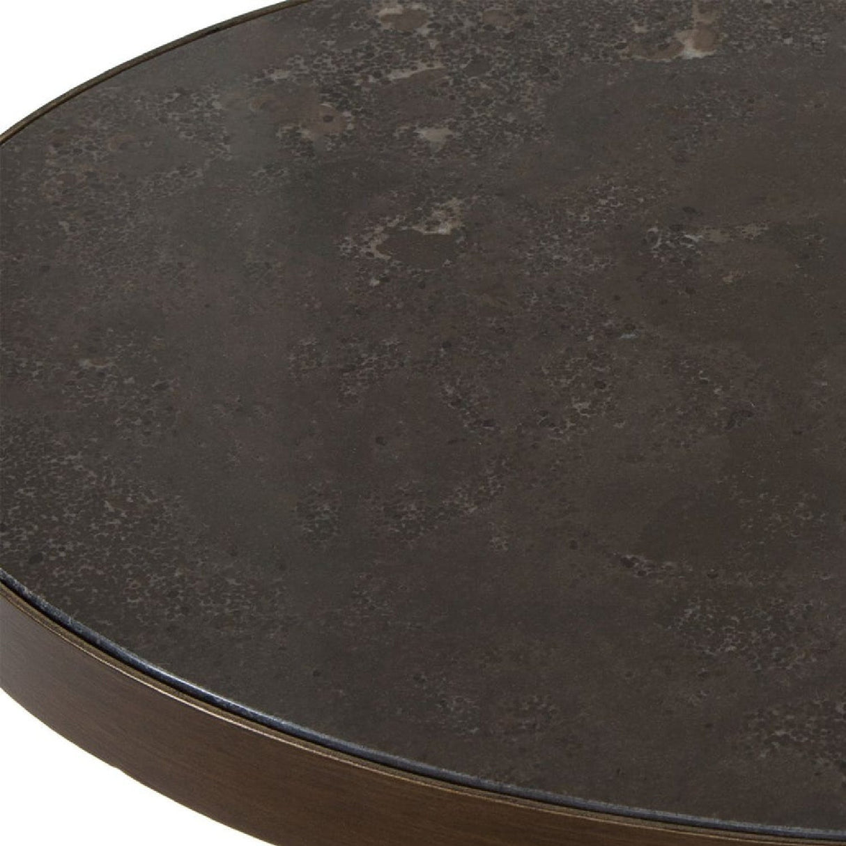 Modern European furniture - Iron Base Oval Accent Table - www.oroa.com