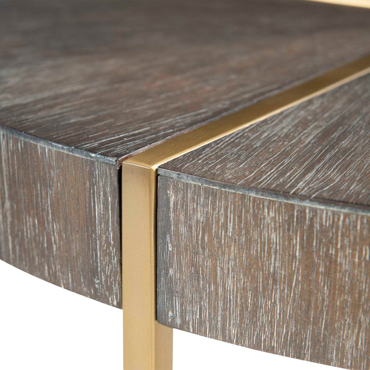 Round Acacia Veneer Accent Table by Uttermost Taja, alternate view 4