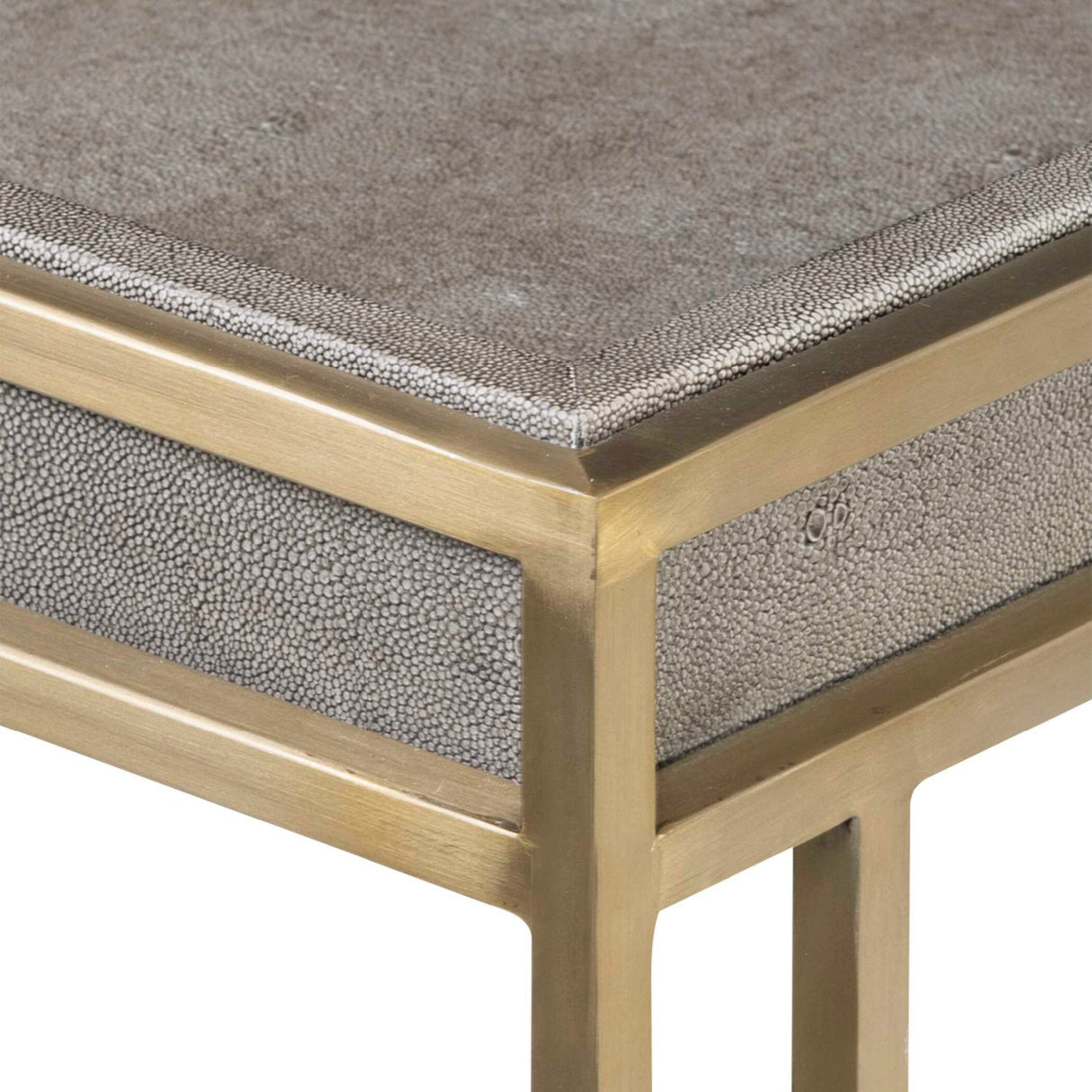 Modern European furniture - Black Shagreen Look Console Table - www.oroa.com