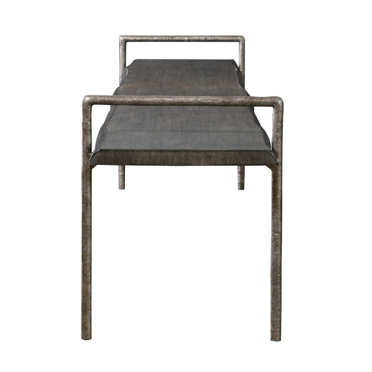 Gray Acacia Wood Bench by Uttermost Chandos, alternate view 4