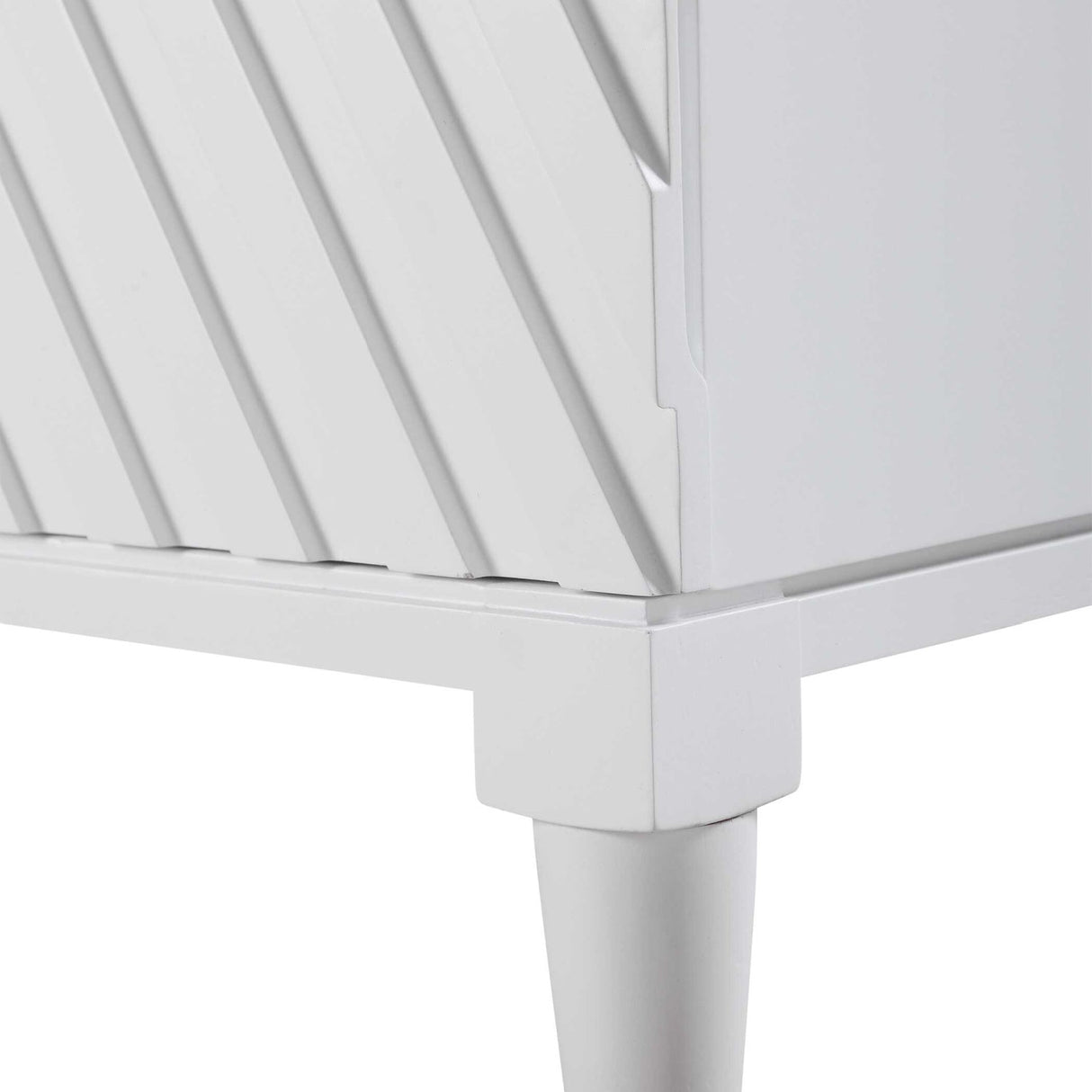 Modern European furniture - Geometric Carved 3-Drawer Chest - www.oroa.com