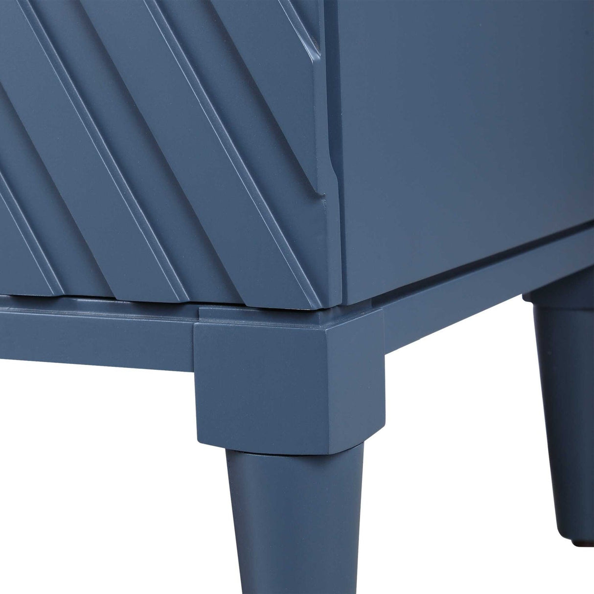 Modern European furniture - Geometric Carved 3-Drawer Chest - www.oroa.com