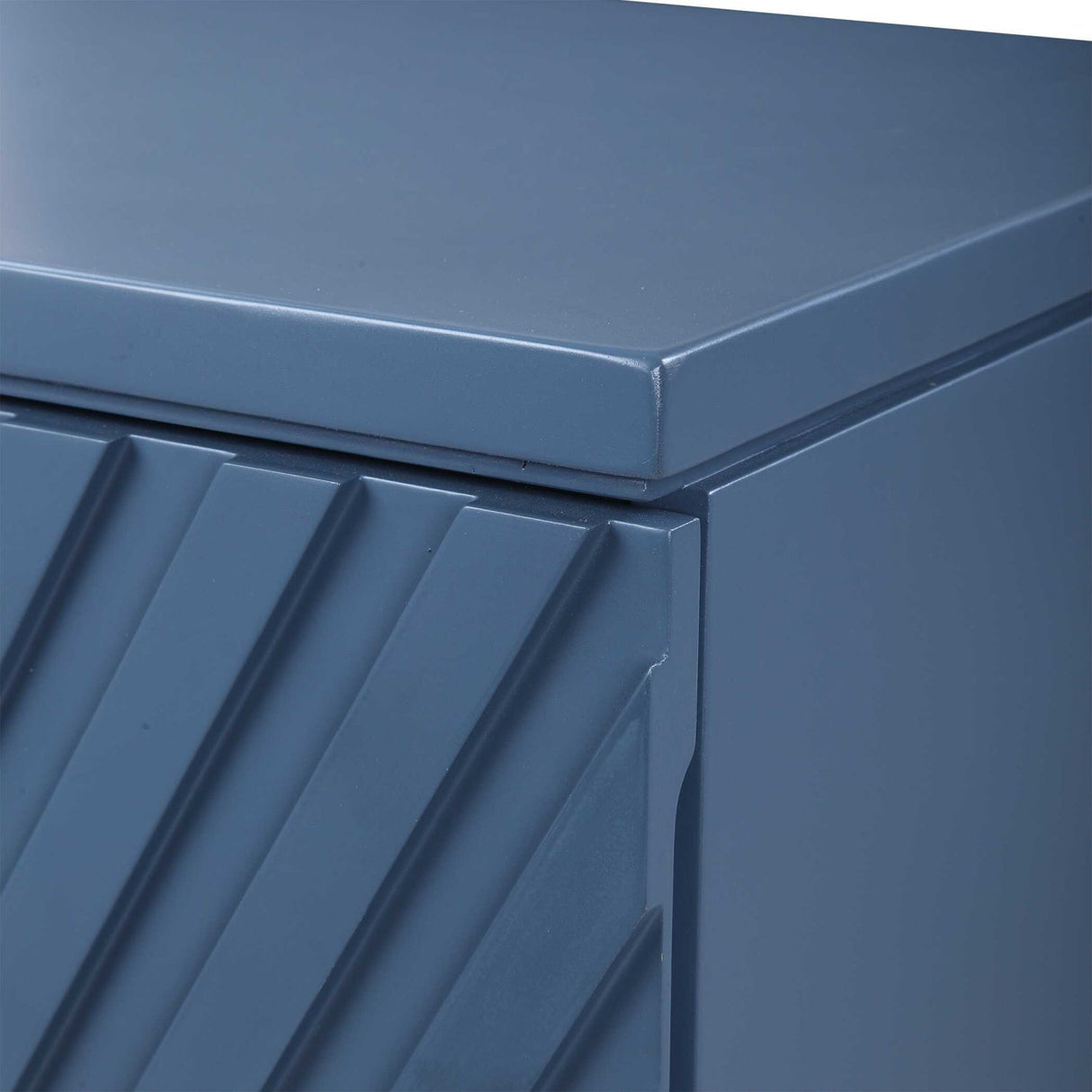 Modern European furniture - Geometric Carved 3-Drawer Chest - www.oroa.com