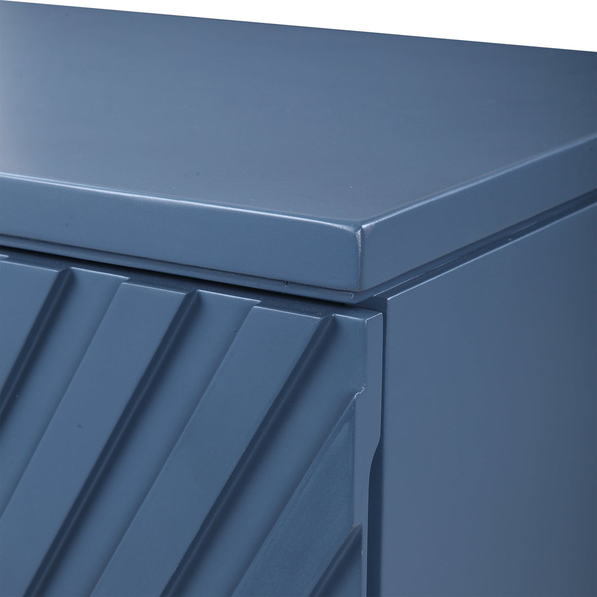 Modern European furniture - Geometric Carved 3-Drawer Chest - www.oroa.com