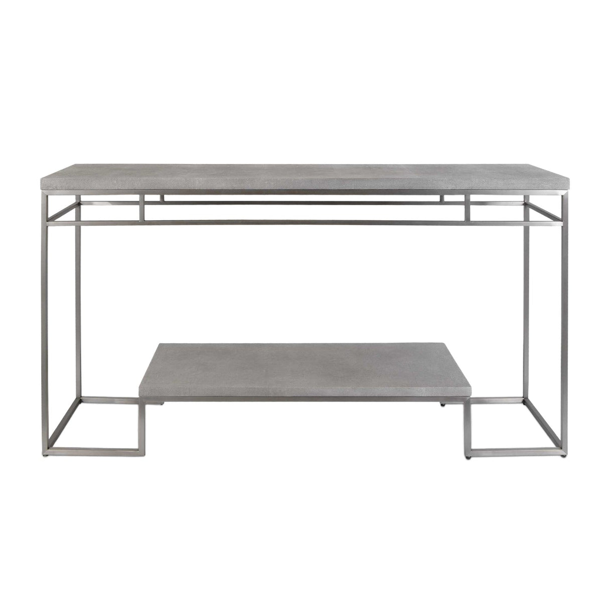 Modern European furniture - Brushed Nickel Console Table - www.oroa.com