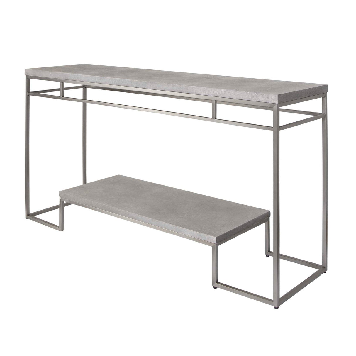 Modern European furniture - Brushed Nickel Console Table - www.oroa.com