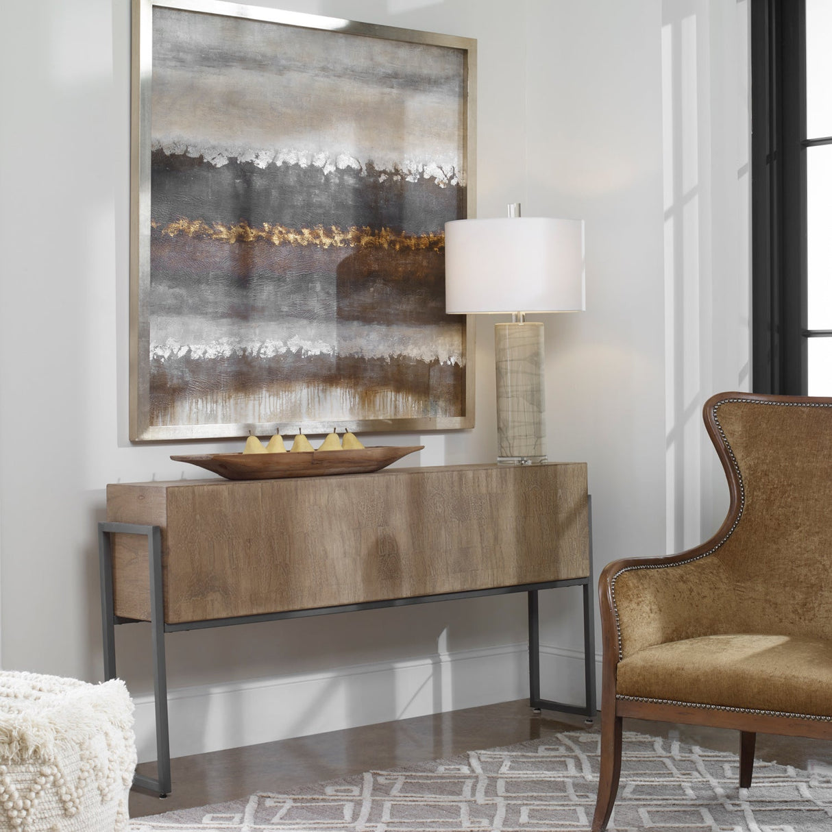 Modern European furniture - Solid Mahogany Console Table - www.oroa.com