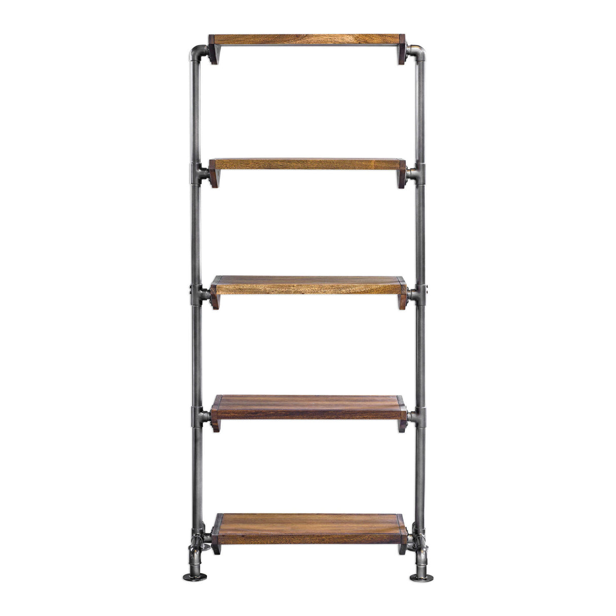Modern European furniture - Acacia Wood 5-Shelf Bookcase - www.oroa.com