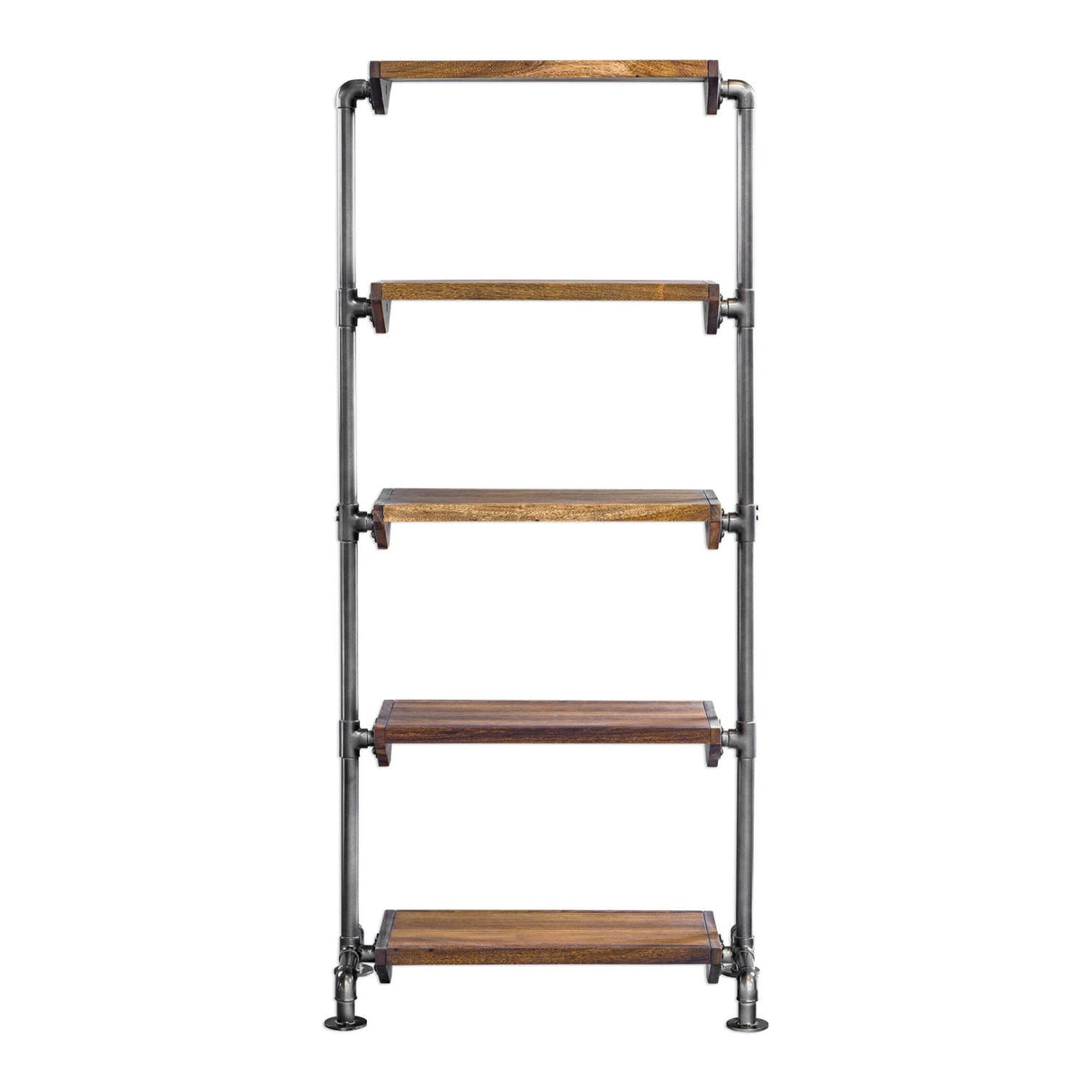 Modern European furniture - Acacia Wood 5-Shelf Bookcase - www.oroa.com