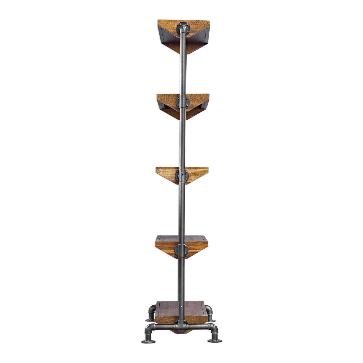 Modern European furniture - Acacia Wood 5-Shelf Bookcase - www.oroa.com