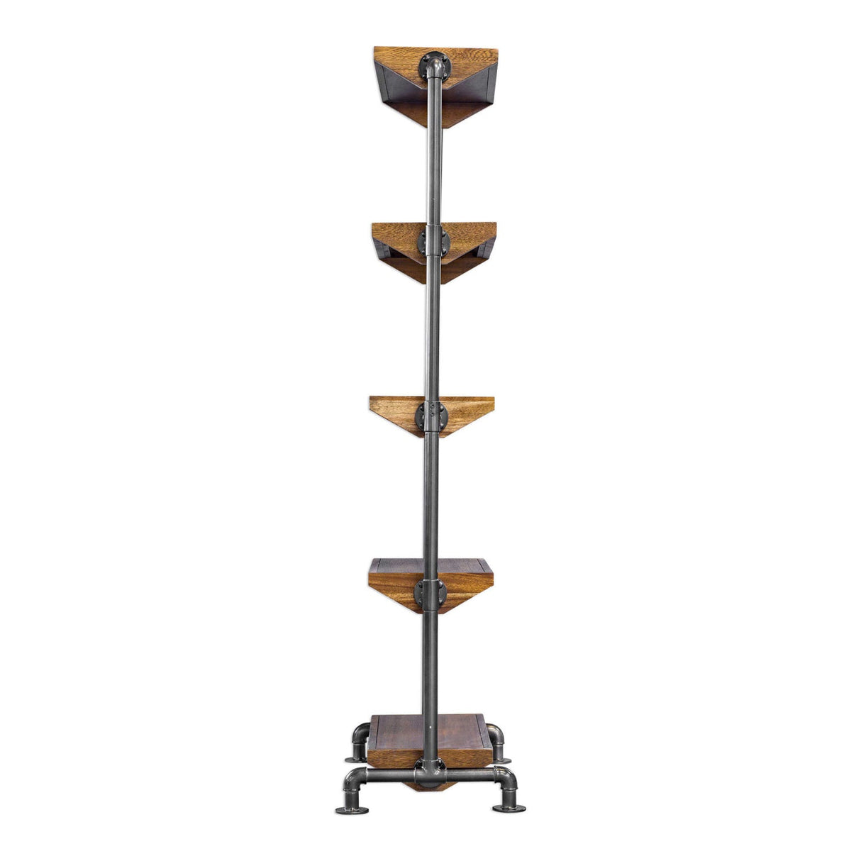 Modern European furniture - Acacia Wood 5-Shelf Bookcase - www.oroa.com