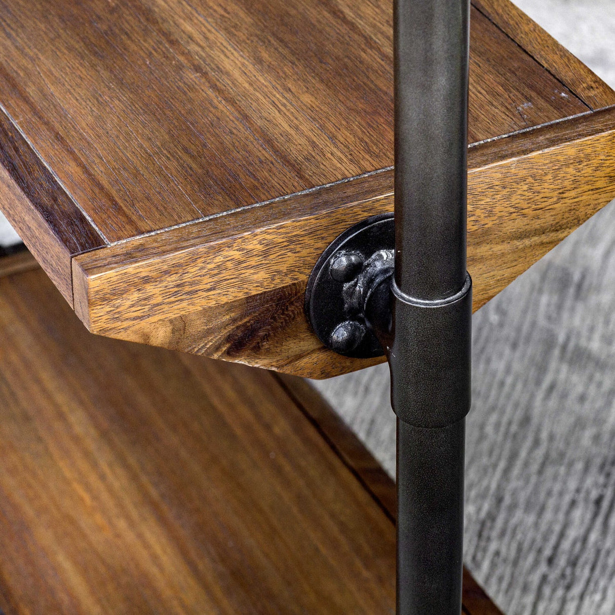 Modern European furniture - Acacia Wood 5-Shelf Bookcase - www.oroa.com