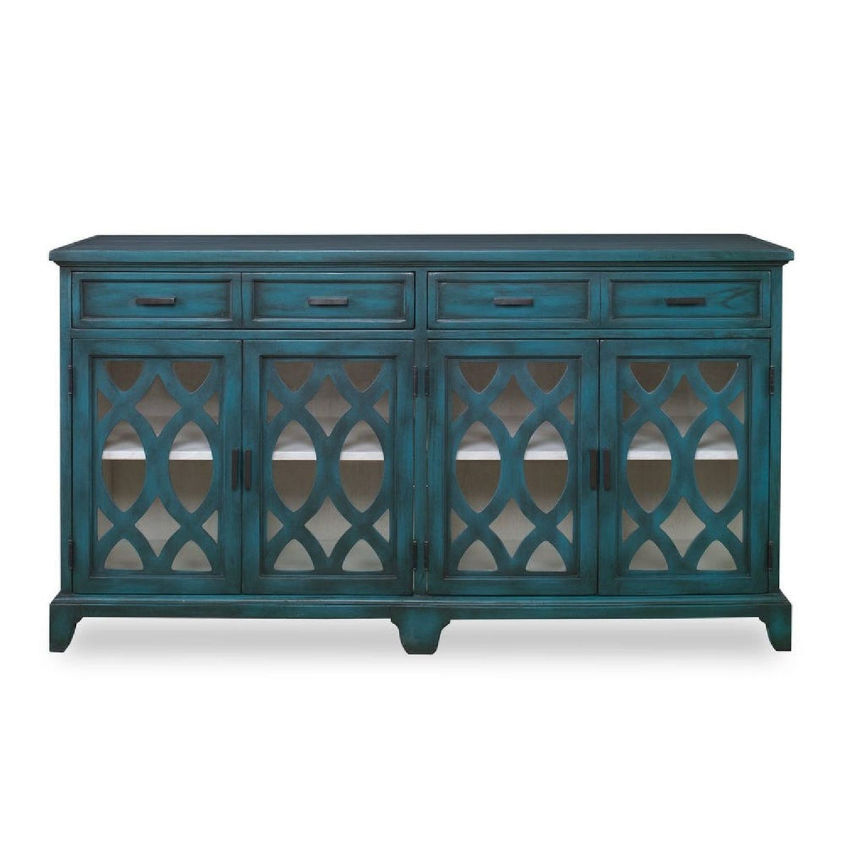Green Wooden Cutouts Credenza by Uttermost Oksana