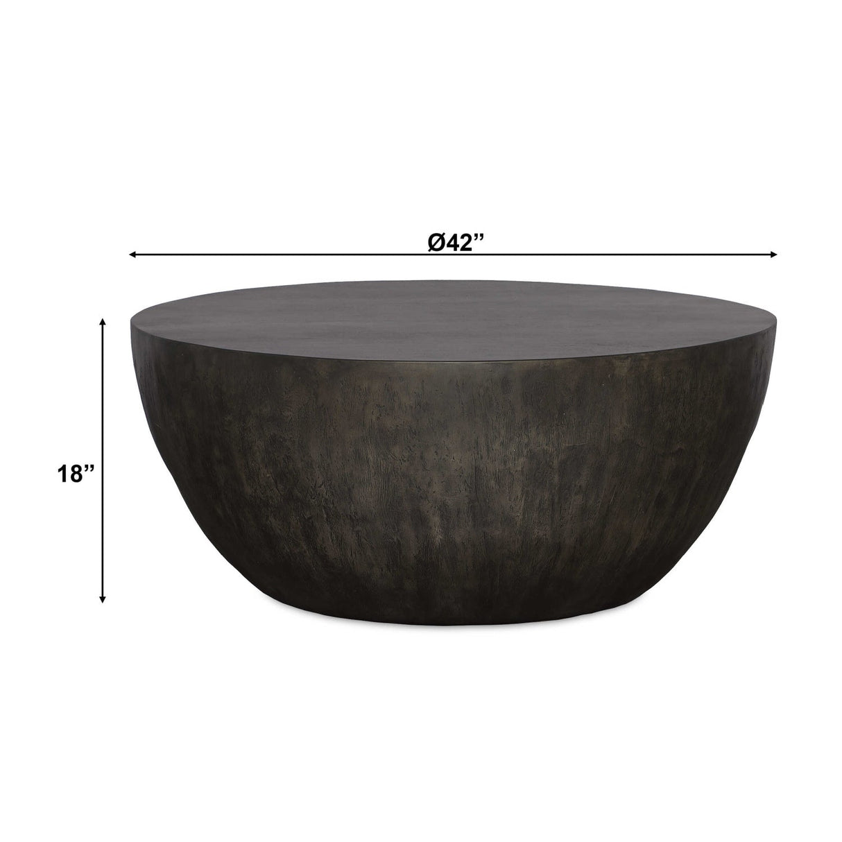 Round Mango Wood Coffee Table by Uttermost Lark, alternate view 4