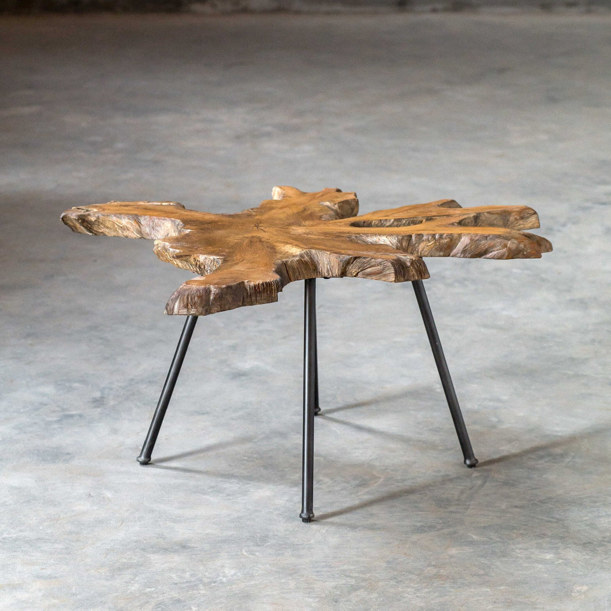 Modern European furniture - Organic Teak Wood Coffee Table - www.oroa.com