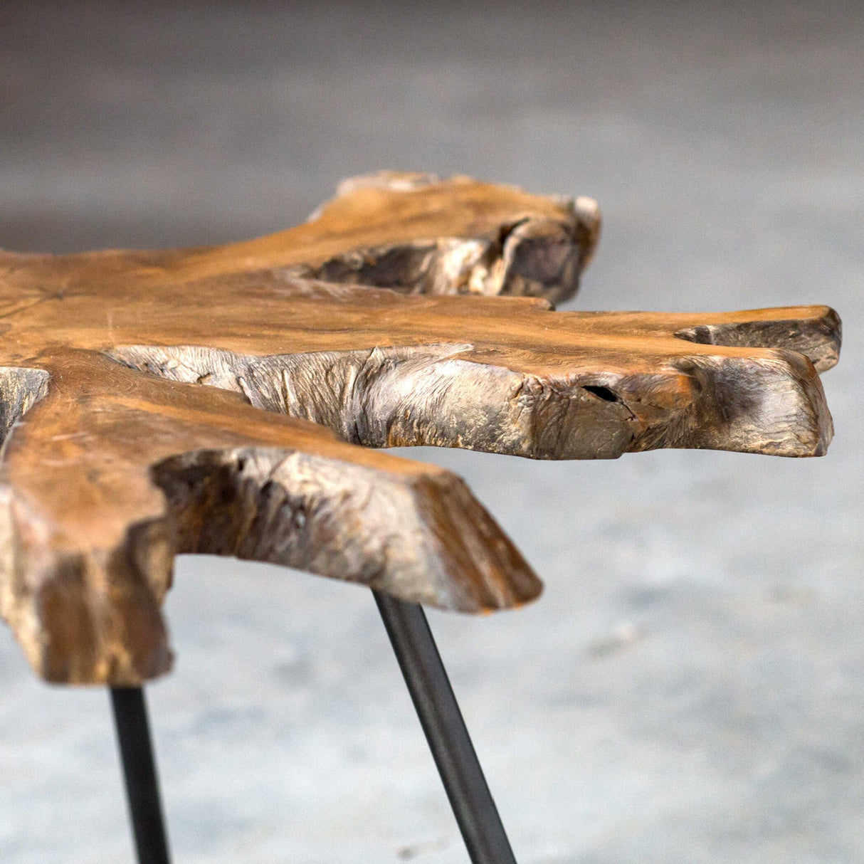 Modern European furniture - Organic Teak Wood Coffee Table - www.oroa.com