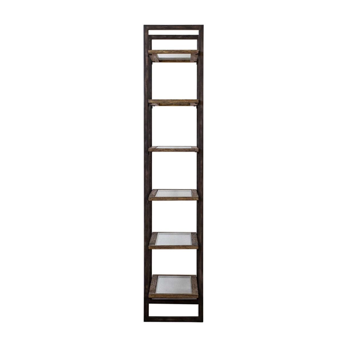Modern European furniture - Iron Frame 6-Shelf Bookcase - www.oroa.com