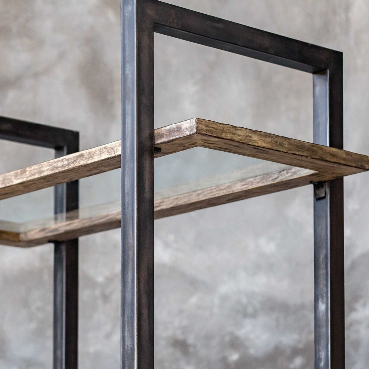 Modern European furniture - Iron Frame 6-Shelf Bookcase - www.oroa.com