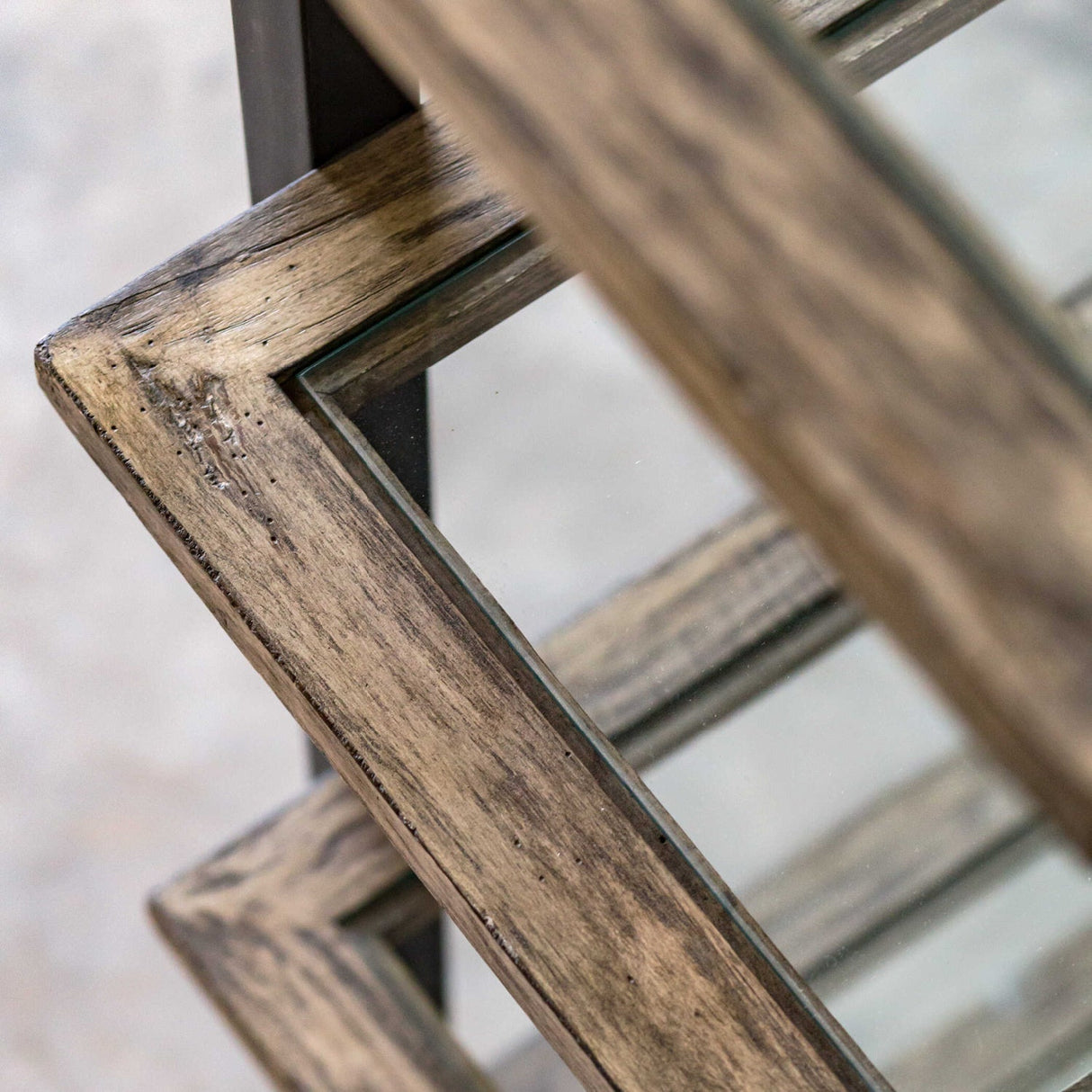 Modern European furniture - Iron Frame 6-Shelf Bookcase - www.oroa.com