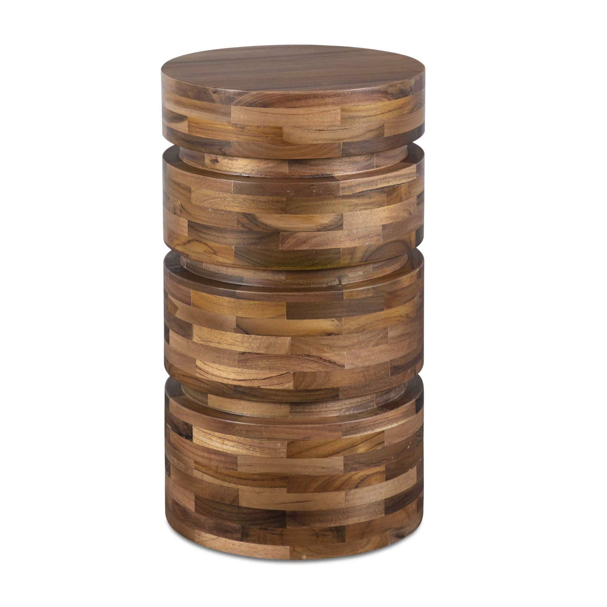 Modern European furniture - Solid Acacia Round Side Table - www.oroa.com