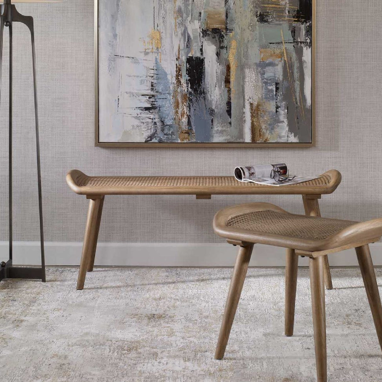 Woven Rattan Bench S | Oroa.com