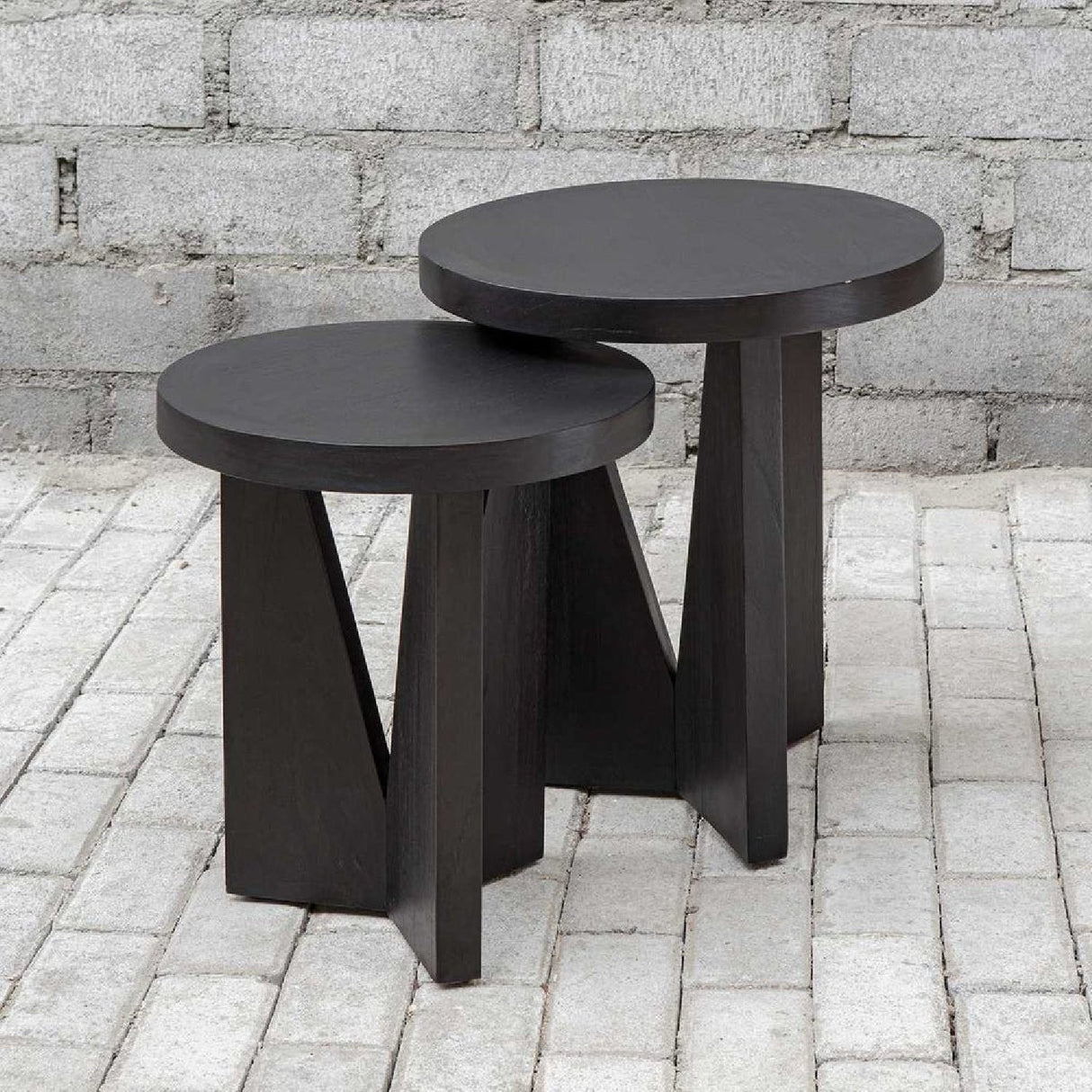 Black Mindi Nesting Tables (2) by Uttermost Nadette, alternate view 6
