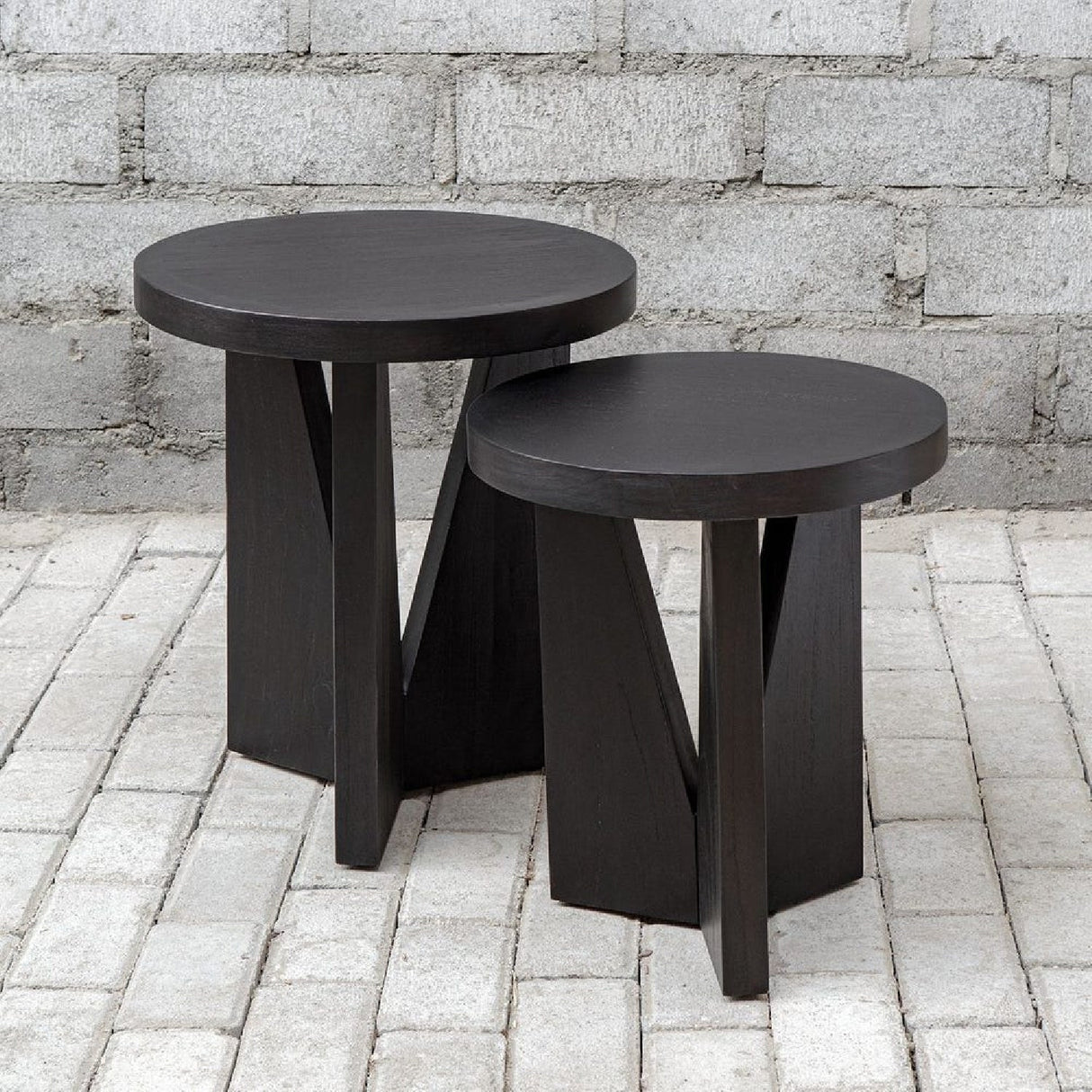 Black Mindi Nesting Tables (2) by Uttermost Nadette, alternate view 7