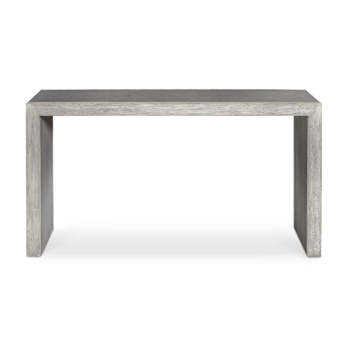 Modern European furniture - Gray Shagreen Look Console Table - www.oroa.com