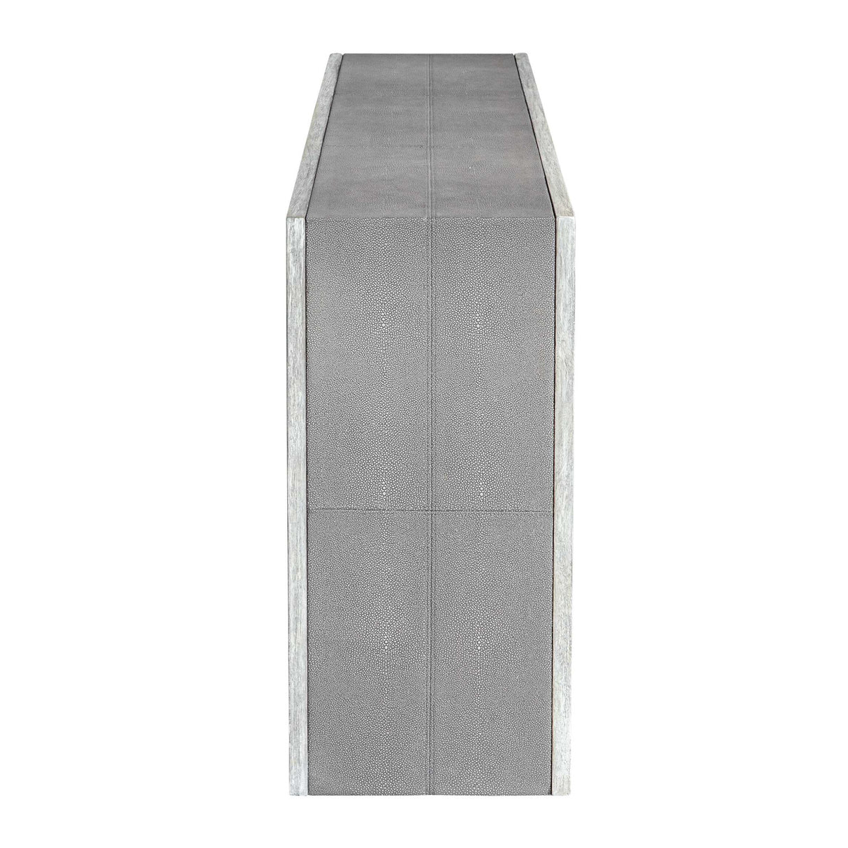 Modern European furniture - Gray Shagreen Look Console Table - www.oroa.com