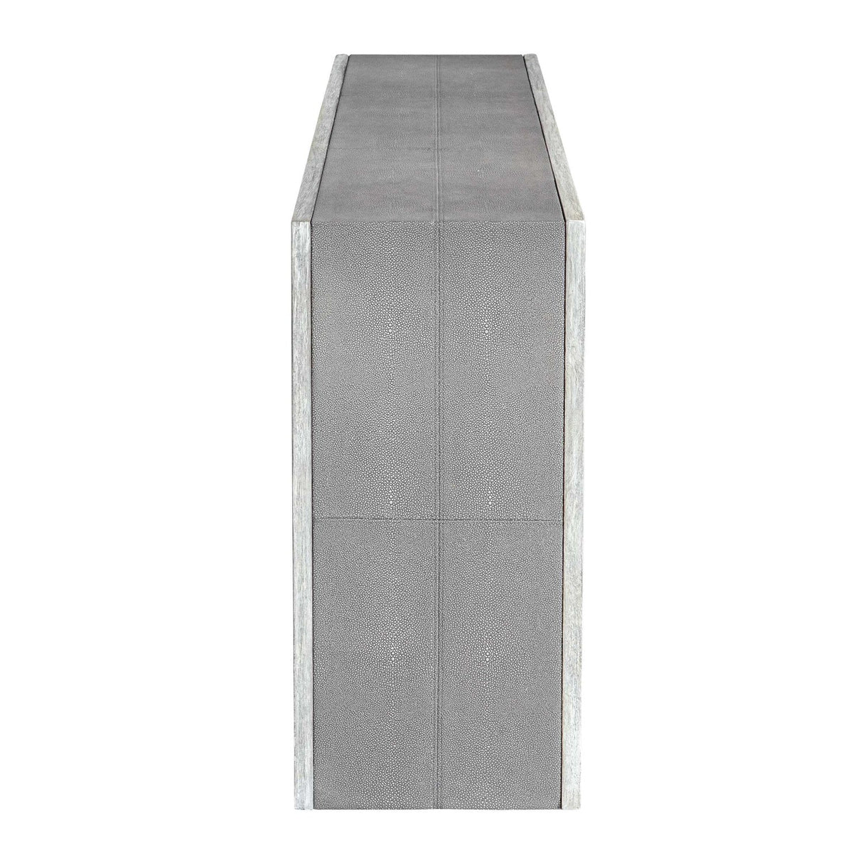 Modern European furniture - Gray Shagreen Look Console Table - www.oroa.com
