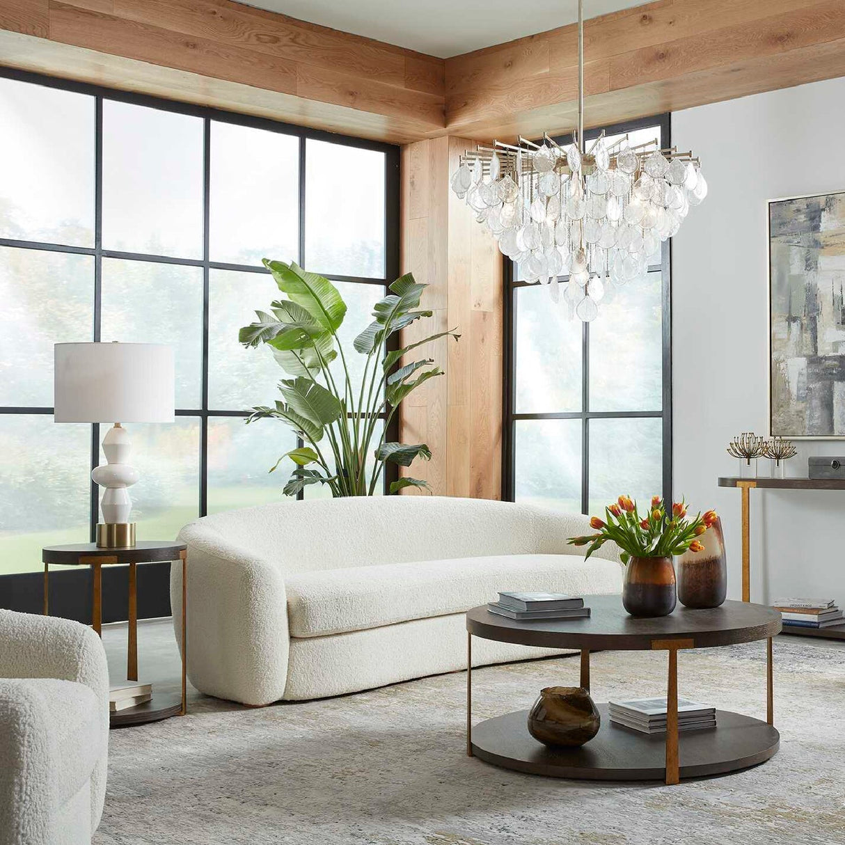 Modern European furniture - Round Two-Layer Side Table - www.oroa.com