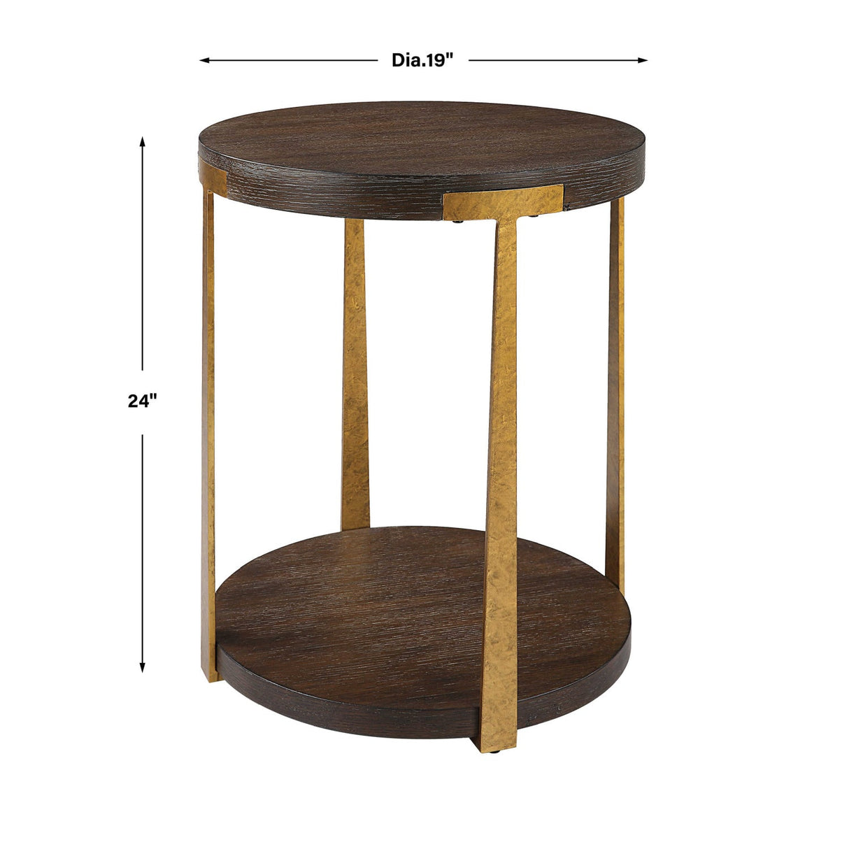 Modern European furniture - Round Two-Layer Side Table - www.oroa.com