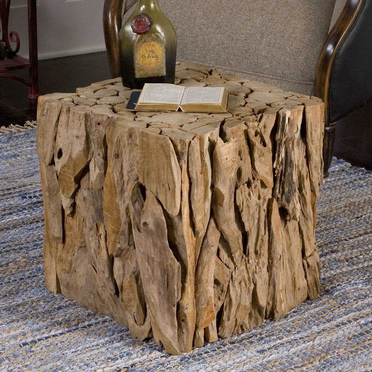 Teak Root Side Table | Uttermost Cube