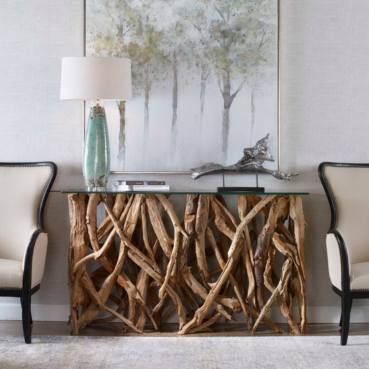 Teak Roots Console Table by Uttermost, alternate view 2
