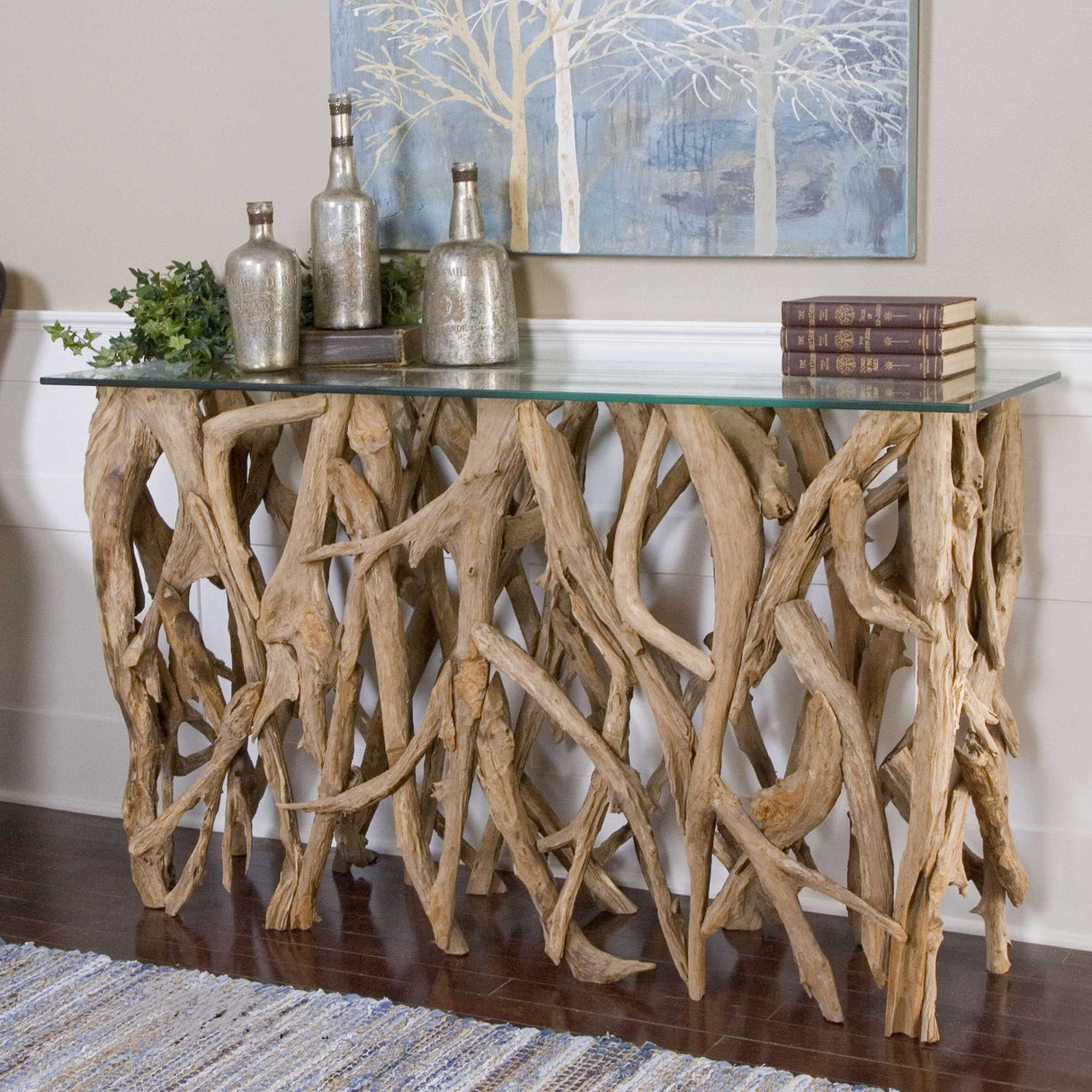 Teak Roots Console Table by Uttermost, alternate view 6