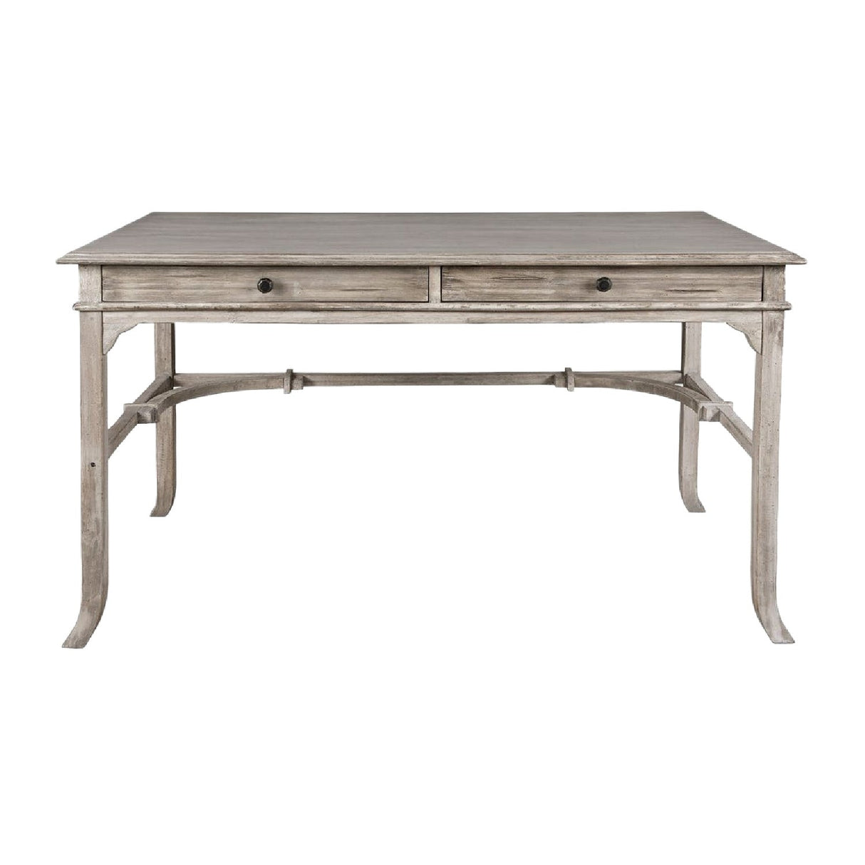 Modern European furniture - Aged White 2-Drawer Writing Desk - www.oroa.com
