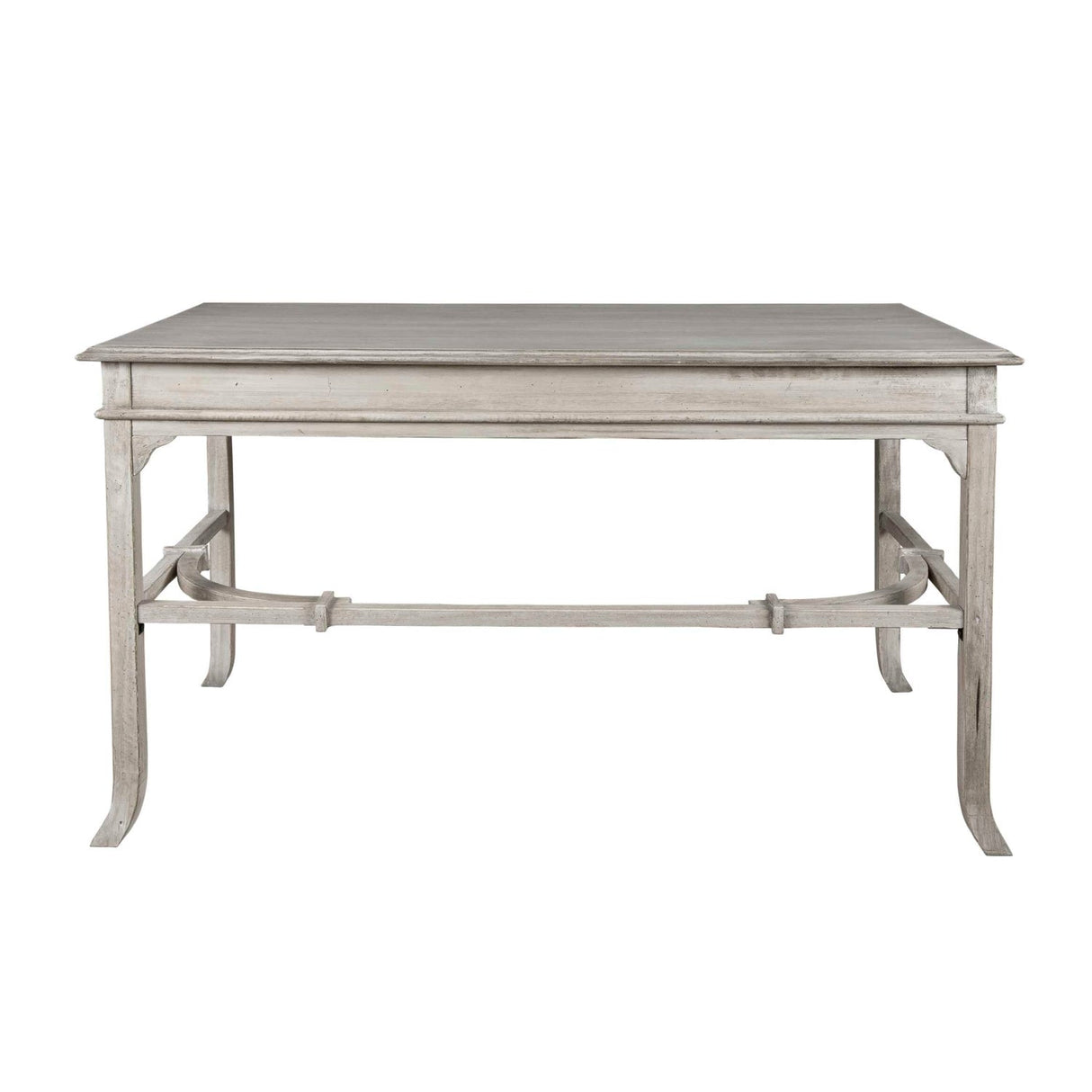 Modern European furniture - Aged White 2-Drawer Writing Desk - www.oroa.com