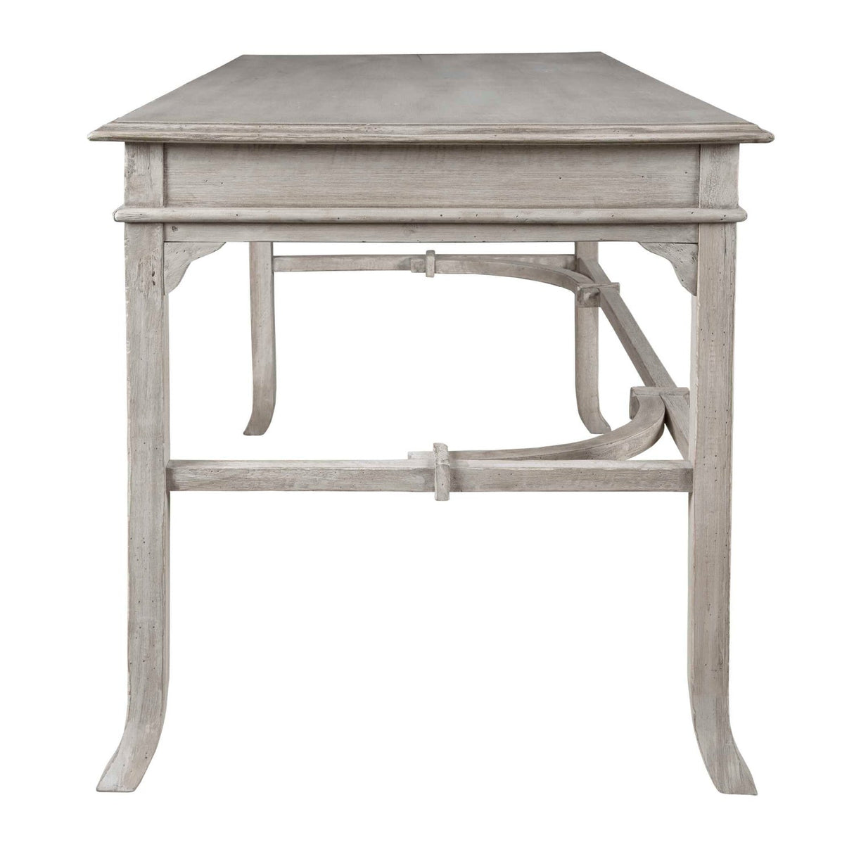 Modern European furniture - Aged White 2-Drawer Writing Desk - www.oroa.com
