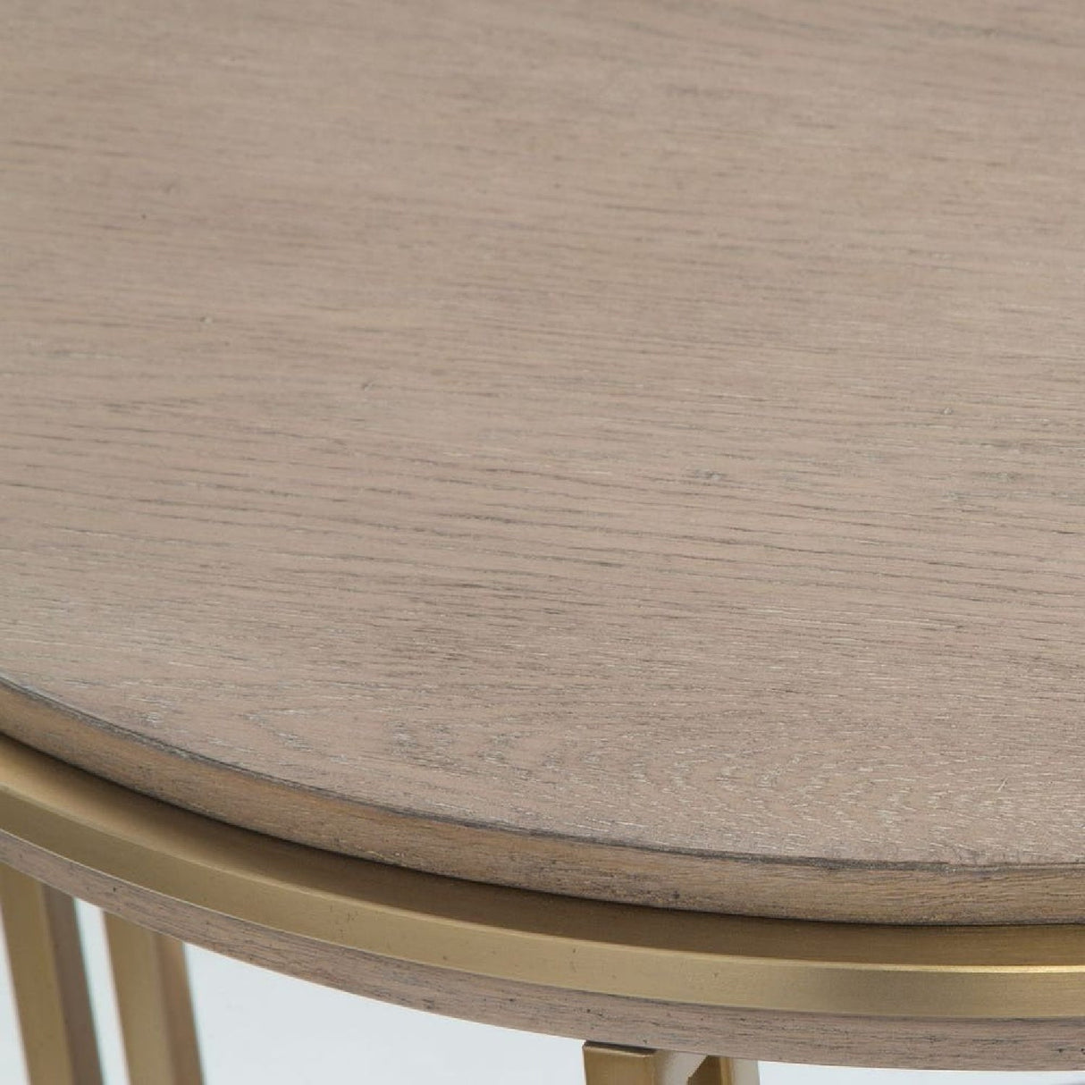 Brushed Brass Framed Side Table by Uttermost Elise, alternate view 4