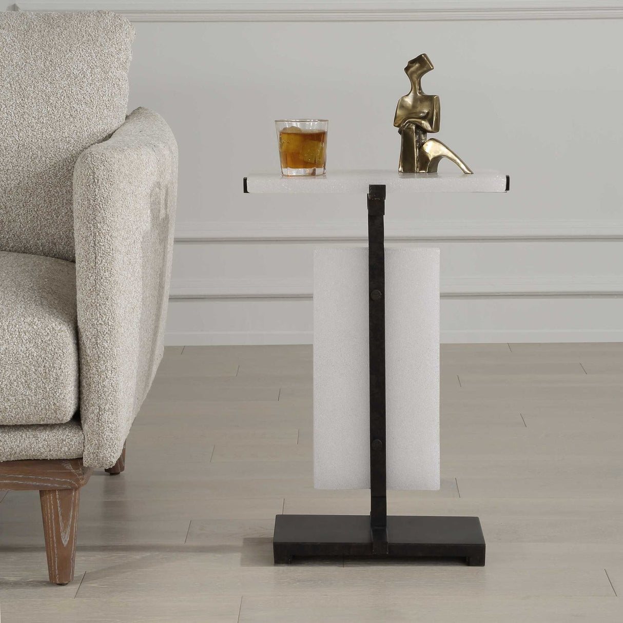 Modern European furniture - Bubble Glass Accent Table - www.oroa.com