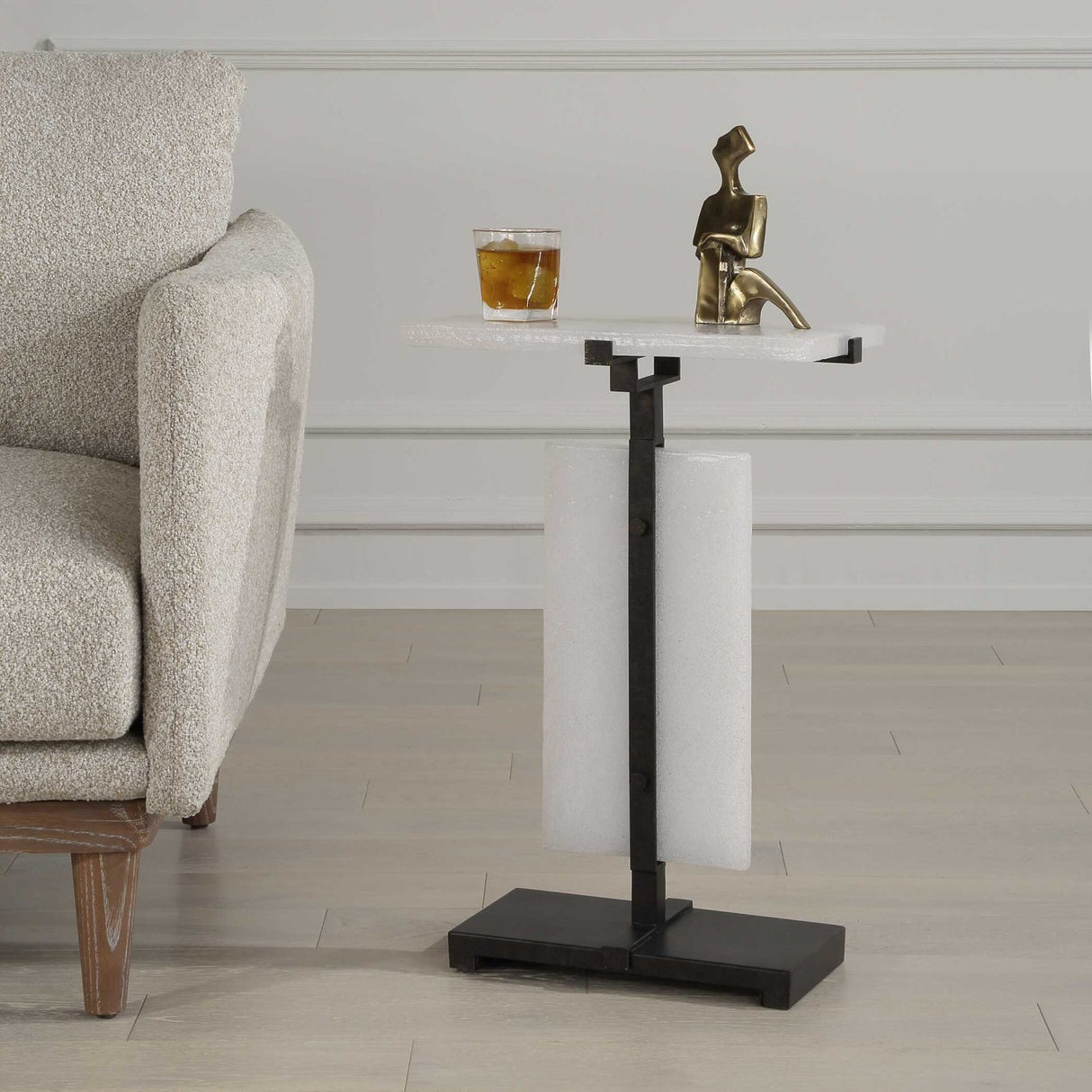 Modern European furniture - Bubble Glass Accent Table - www.oroa.com