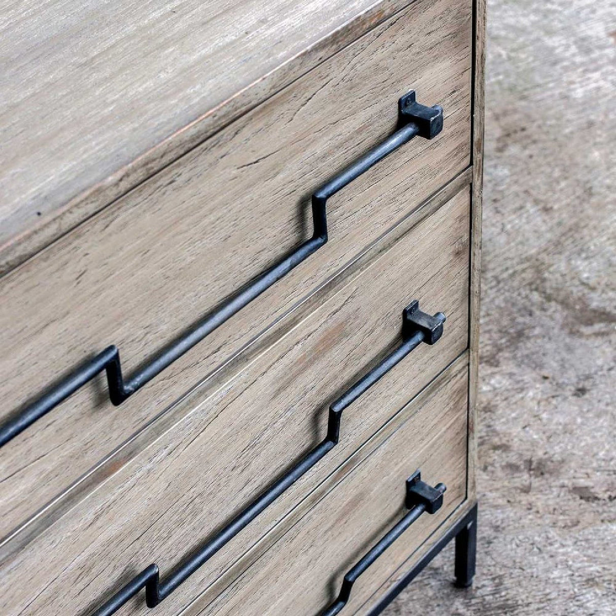 Modern European furniture - Mango Wood 3-Drawer Accent Chest - www.oroa.com