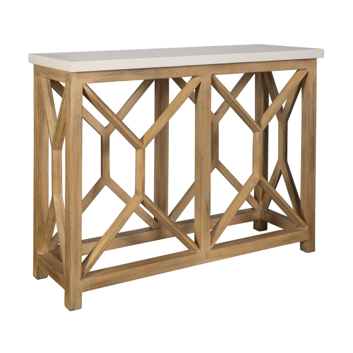 Natural White Limestone Console Table by Uttermost Catali, alternate view 3