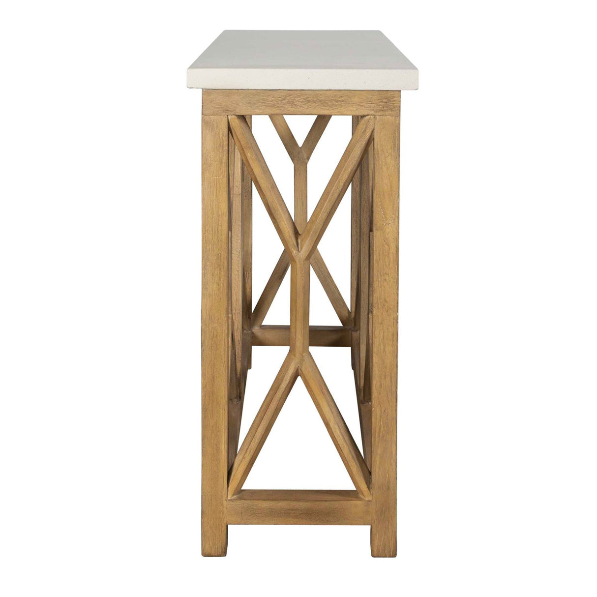 Natural White Limestone Console Table by Uttermost Catali, alternate view 5