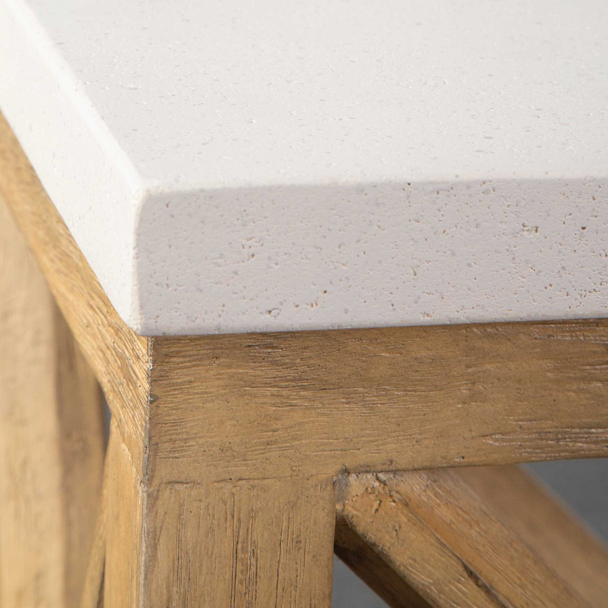 Natural White Limestone Console Table by Uttermost Catali, alternate view 7