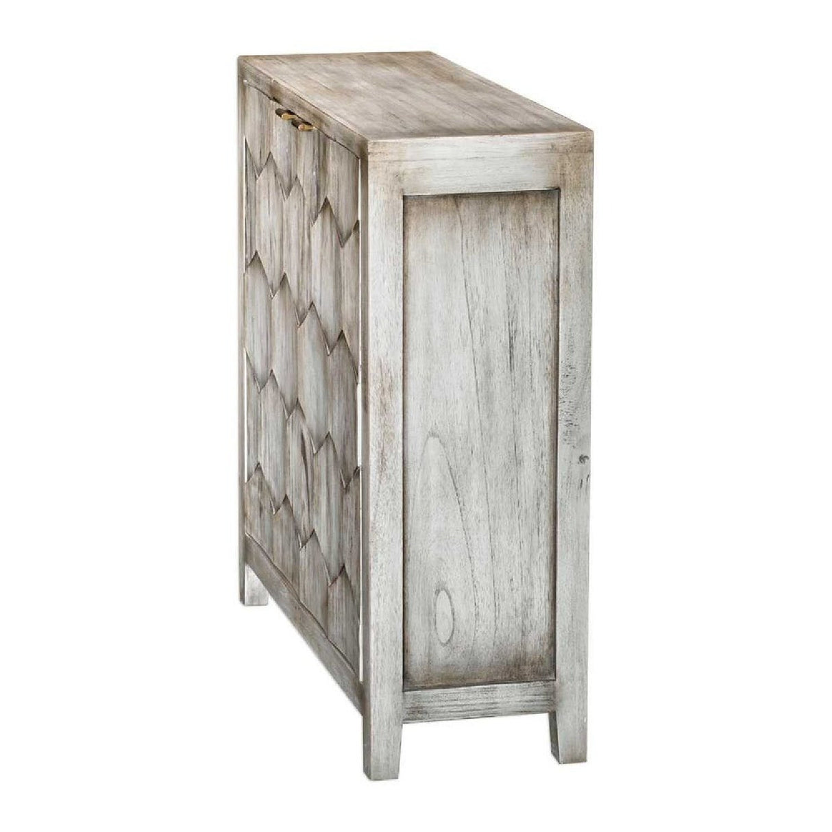 2-Door Honeycomb Mahogany Cabinet by Uttermost Catori, alternate view 4