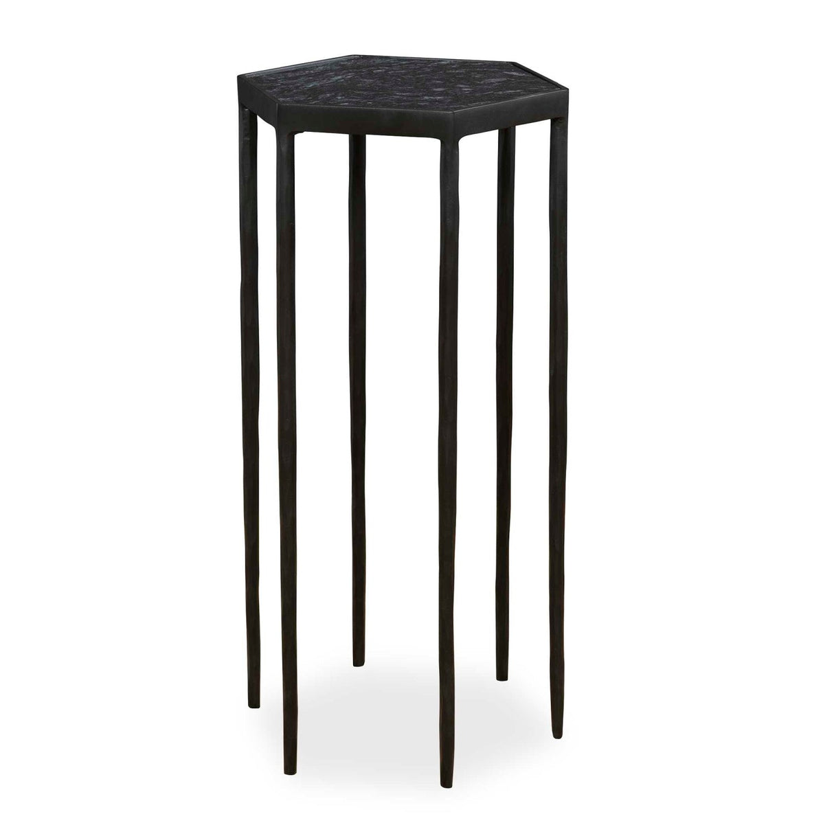 Modern European furniture - Black Hexagonal Accent Table - www.oroa.com